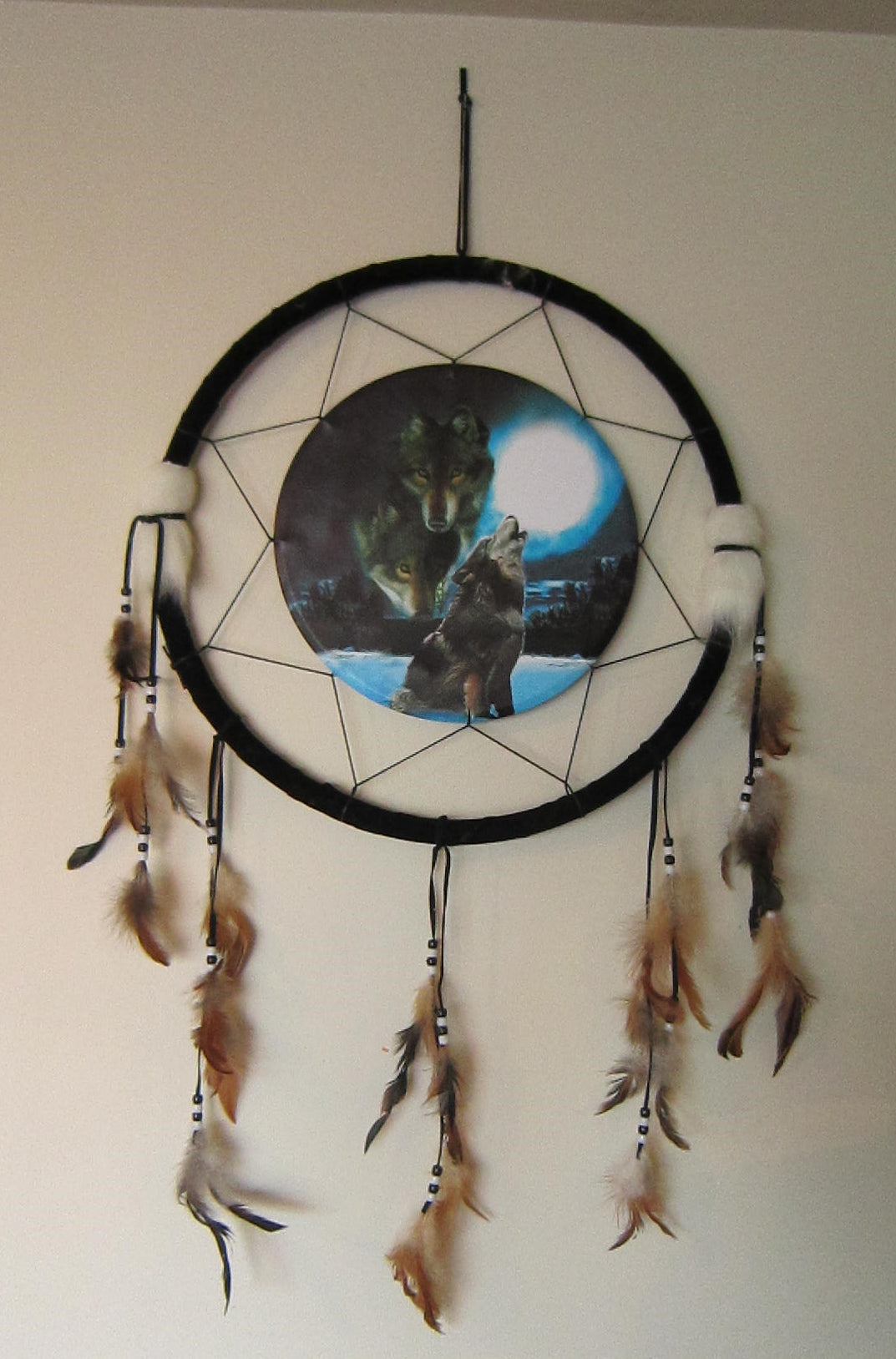 DC-102 WOLF HOWLING DREAMCATCH