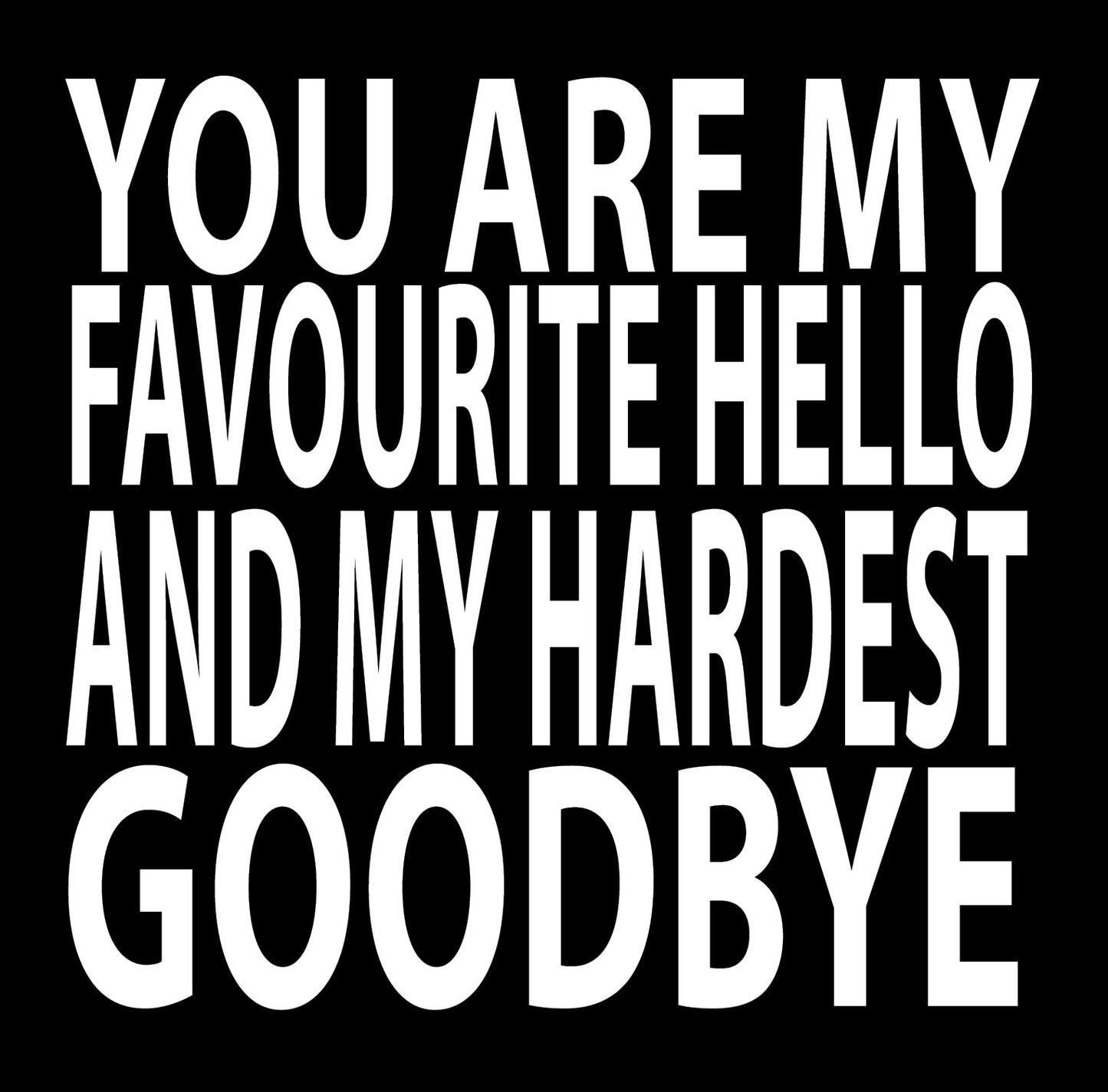 BW144 YOU ARE MY FAV