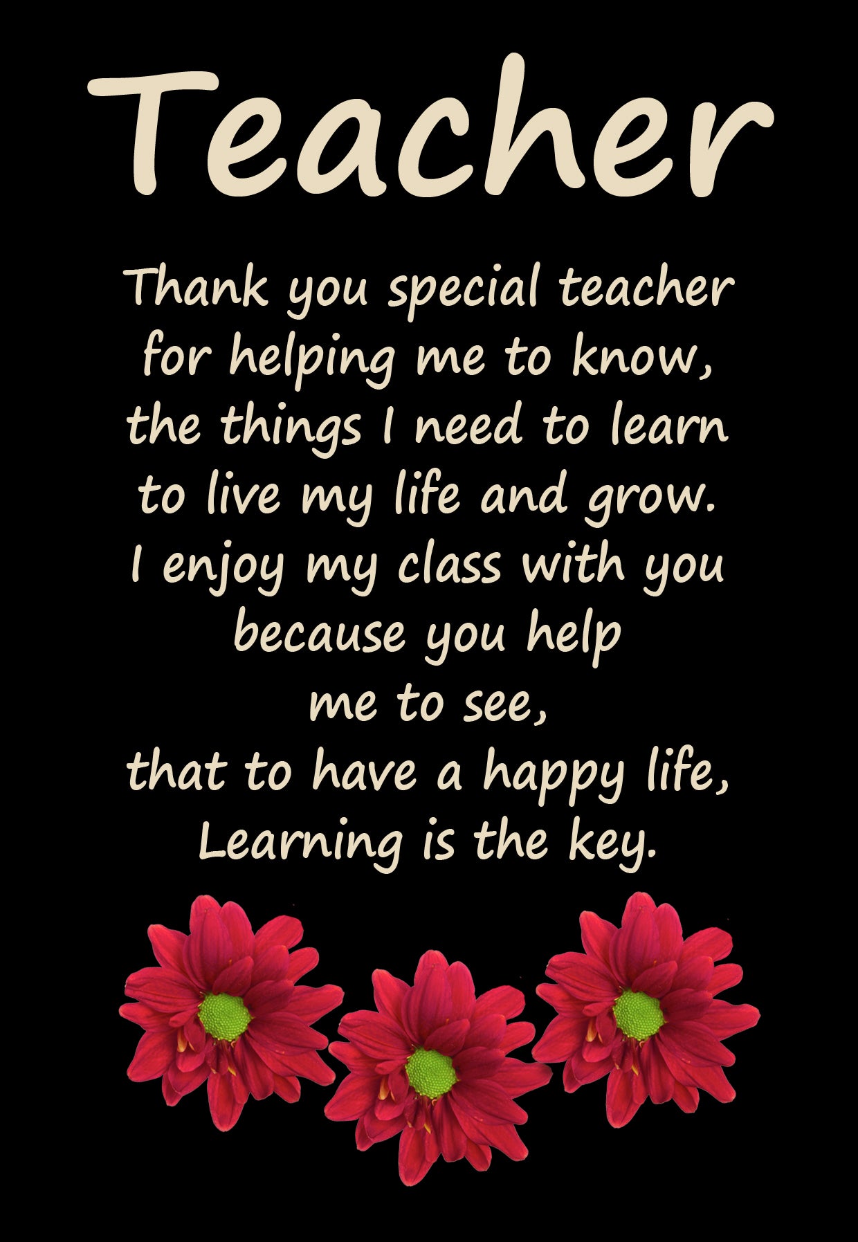 GE3 TEACHER GERBERA