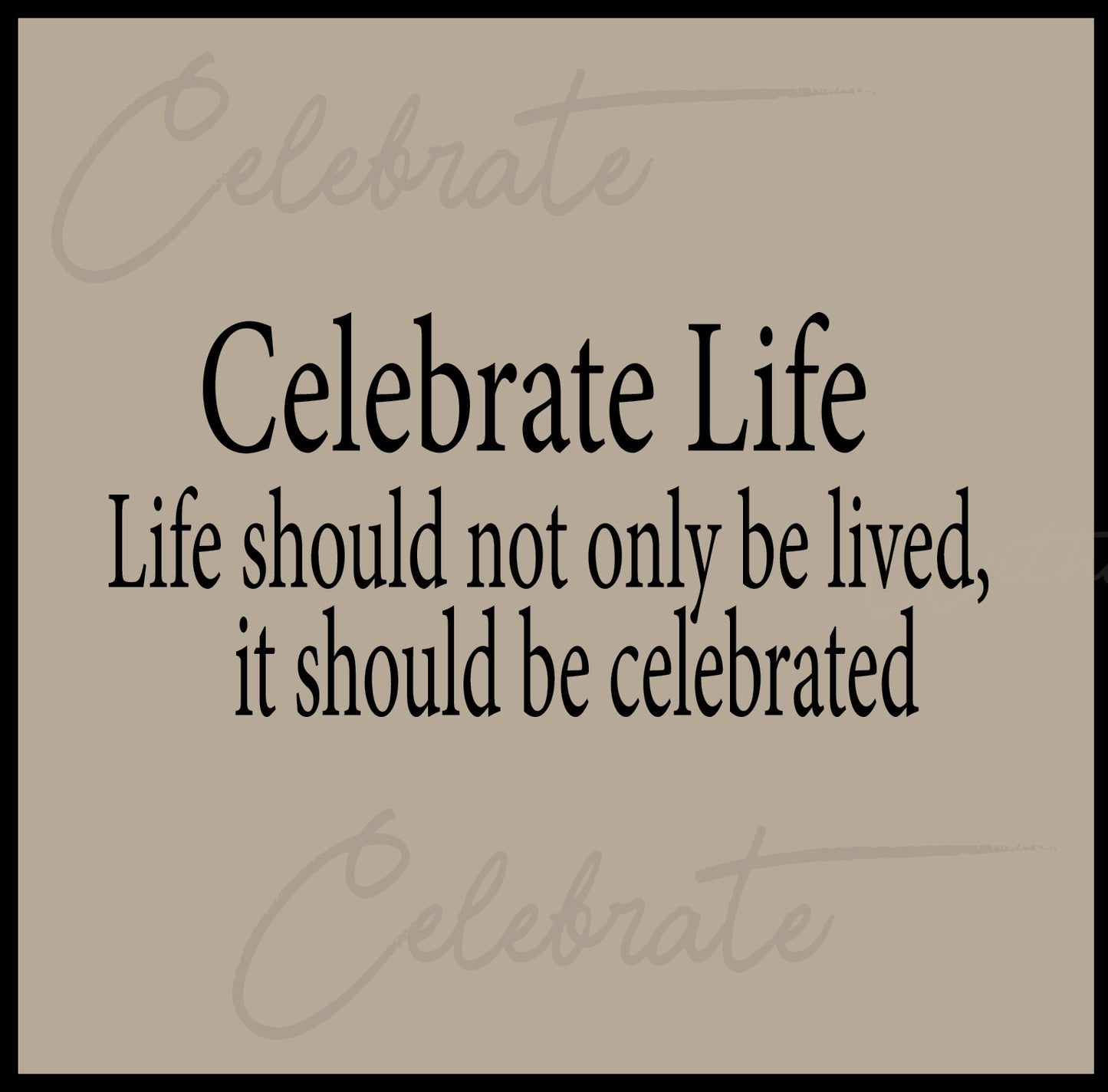 NZCM3 CELEBRATE LIFE LIFE SHOU