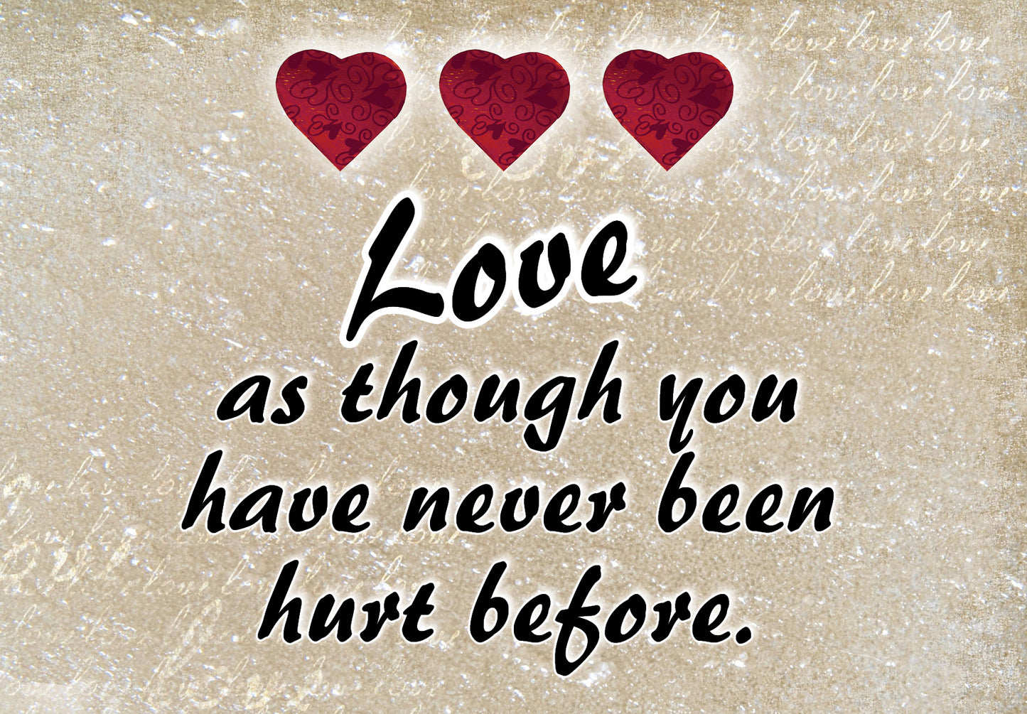NZL501A LOVE AS THOUGH BLOCK