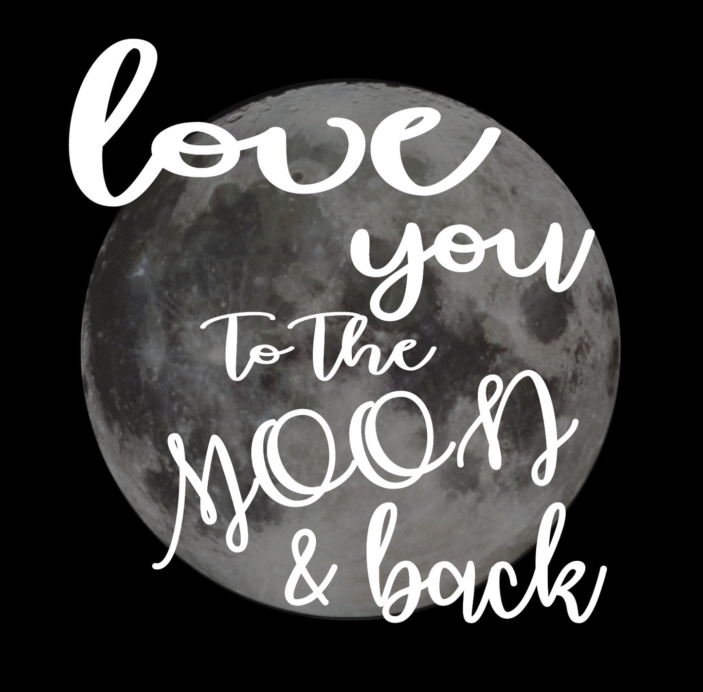 BW142 LOVE YOU TO THE MOON