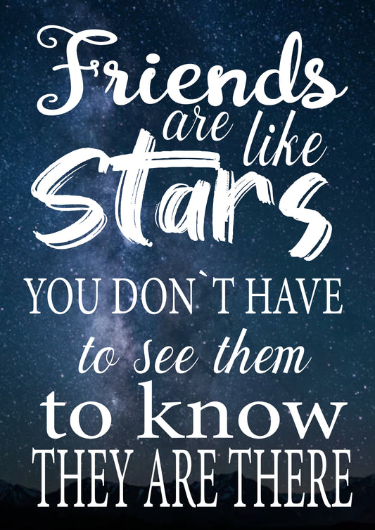 BW556 FRIENDS ARE LIKE STARS