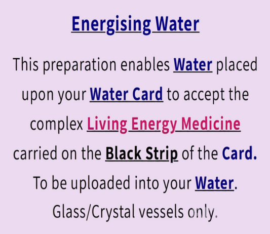 Energising Water