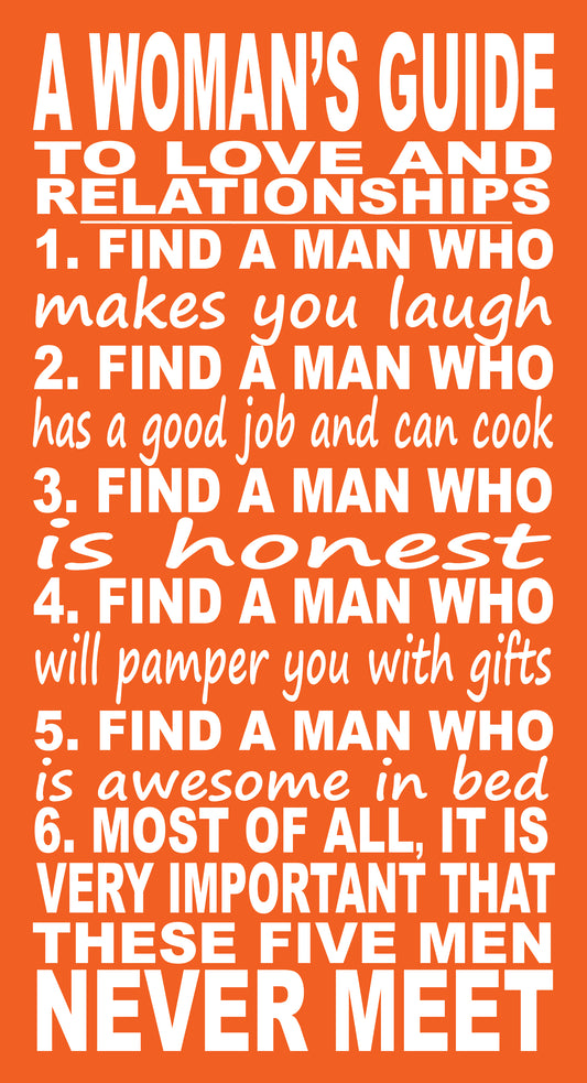 BO116 A WOMENS GUIDE TO LOVE AND RELATIONSHIPS