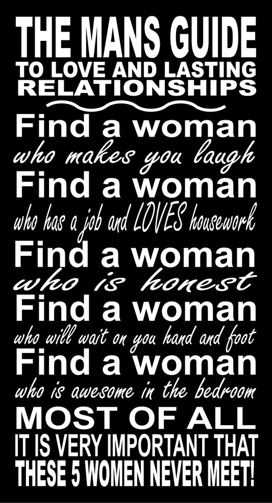 BW126 THE MANS GUIDE TO RELATIONSHIPS