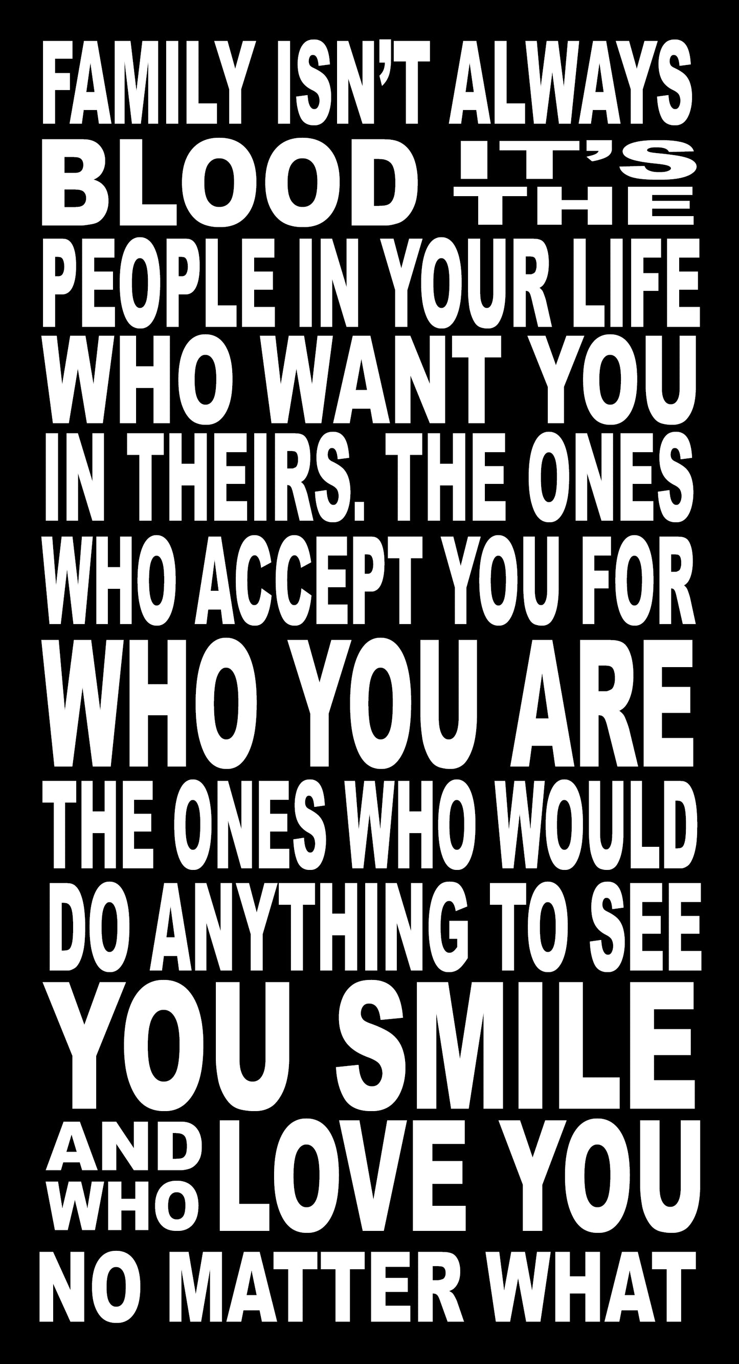 BW46 FAMILY IS NOT BLOOD ALWAYS