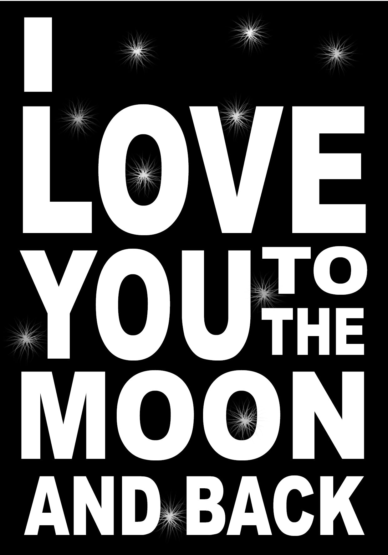 BW83 I LOVE YOU MOON BACK STA