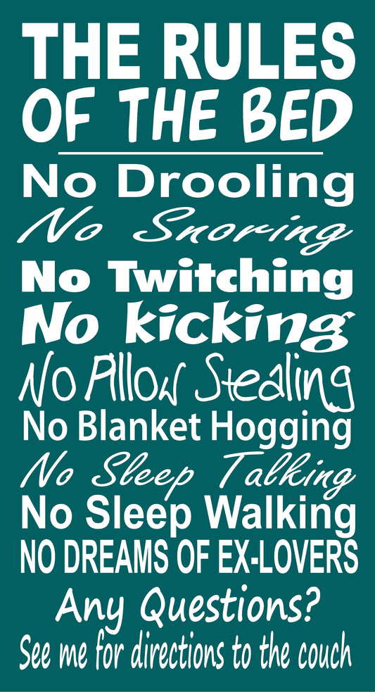 BG116 THE RULES OF THE BED