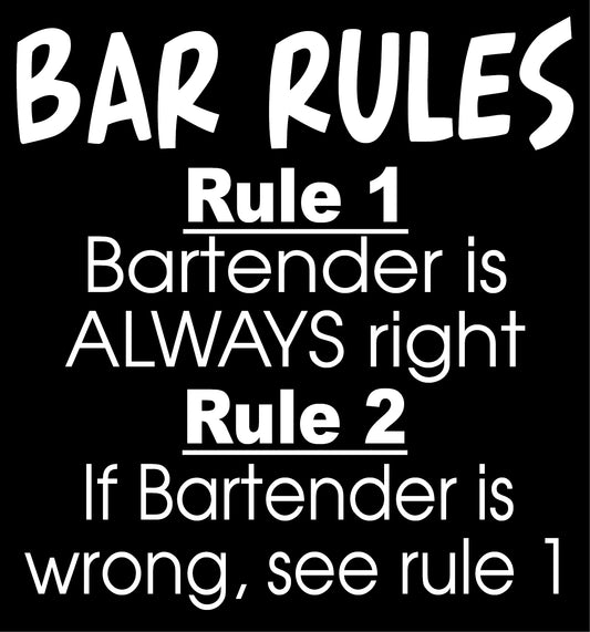 BW97 BAR RULES