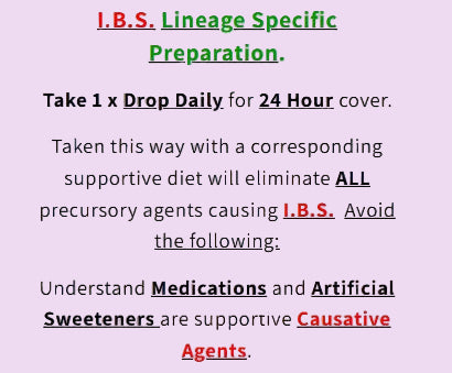 I.B.S. Lineage Specific Preparation.