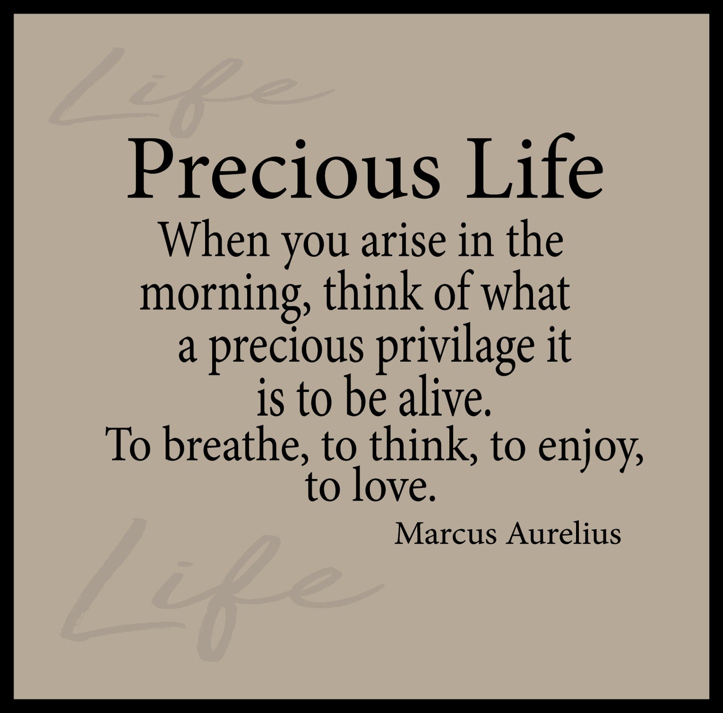 NZCM5 PRECIOUS LIFE WHEN YOU