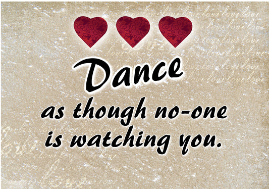 NZL509A DANCE AS THOUGH BLOCK