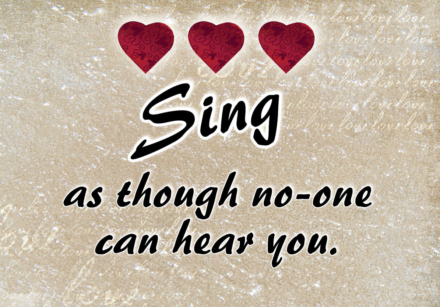 NZL50A SING AS THOUGH BLOCK